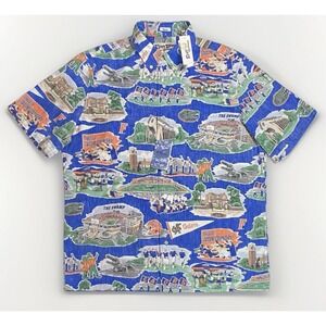 Reyn Spooner U Florida Scenic‎ Tailored Fit Mens Hawaiian Button Up Shirt L
